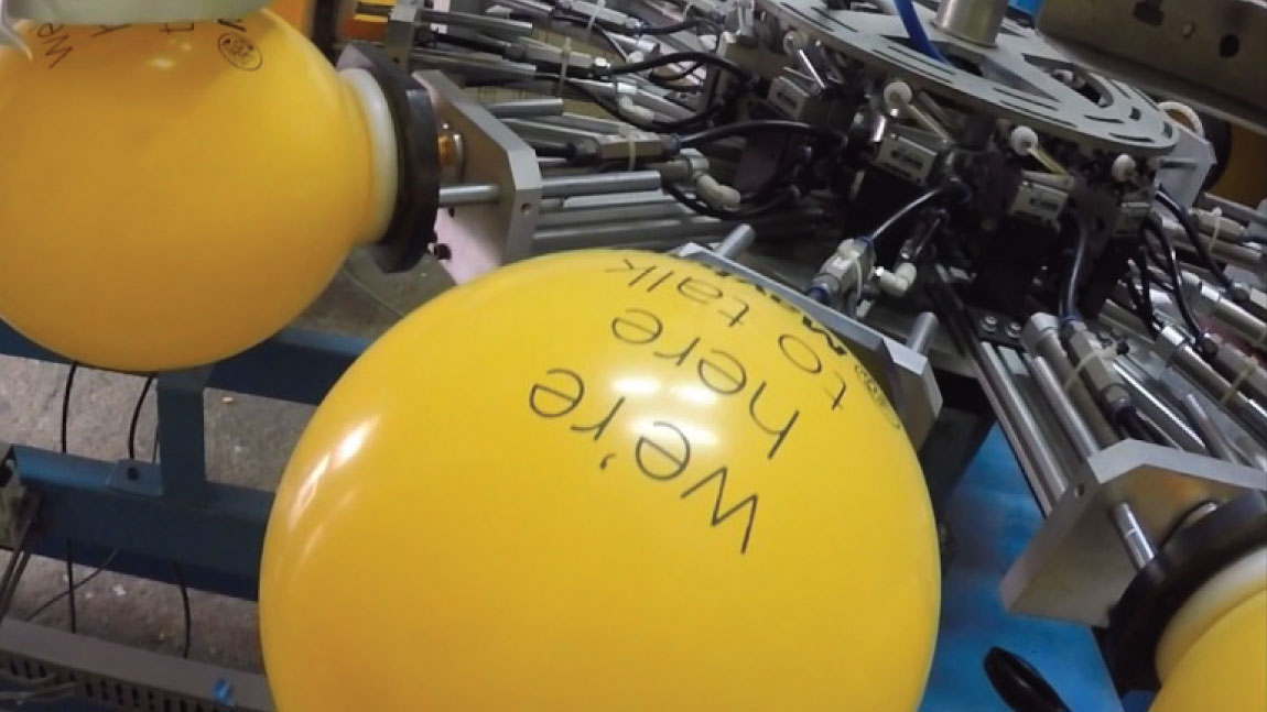 Semi Auto 2-sided Balloon Printing Machine